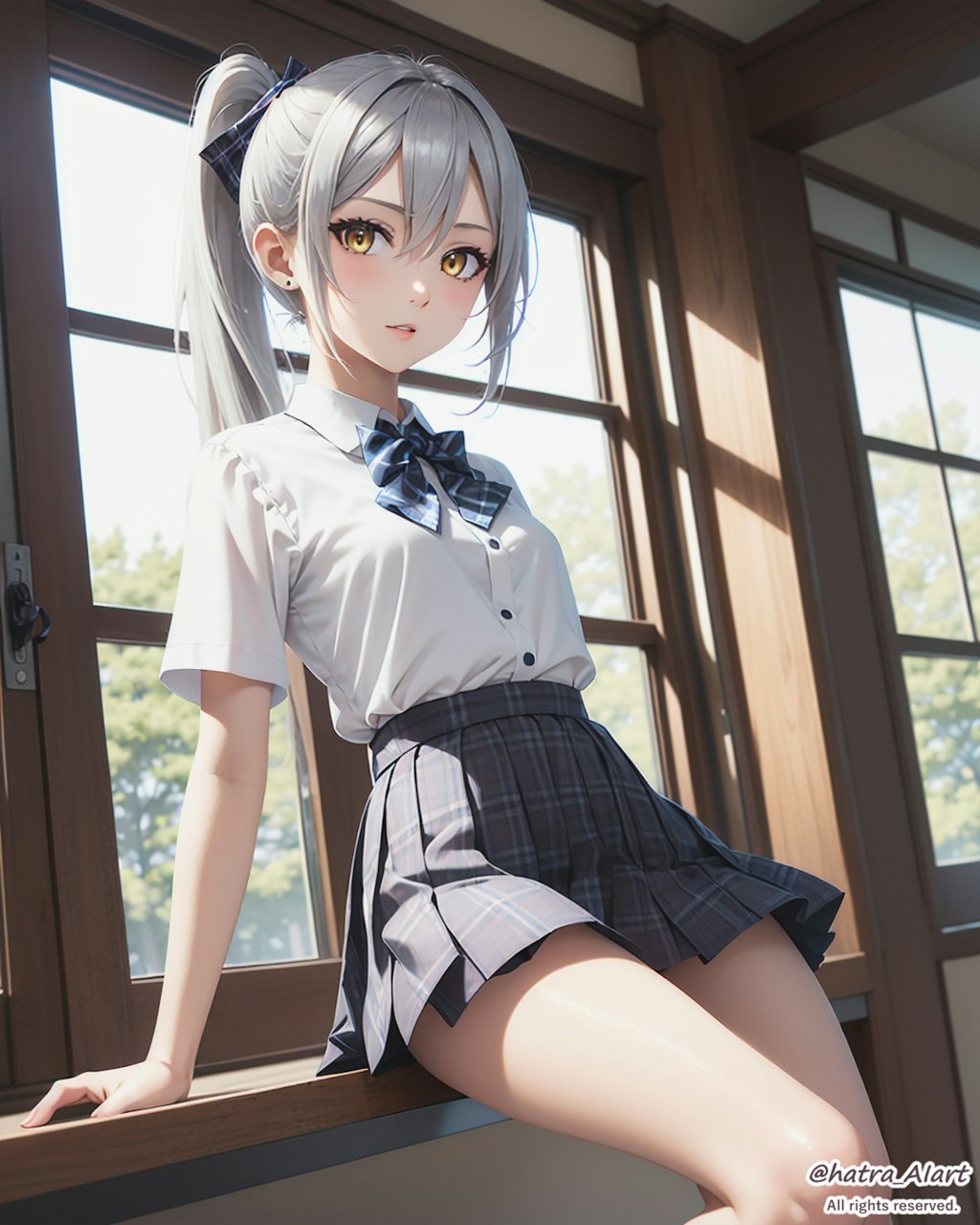 ポニーテールと制服 その2