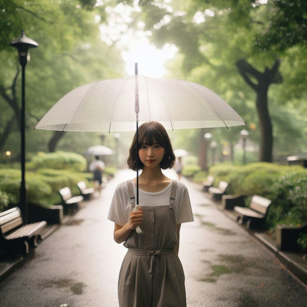 雨の公園