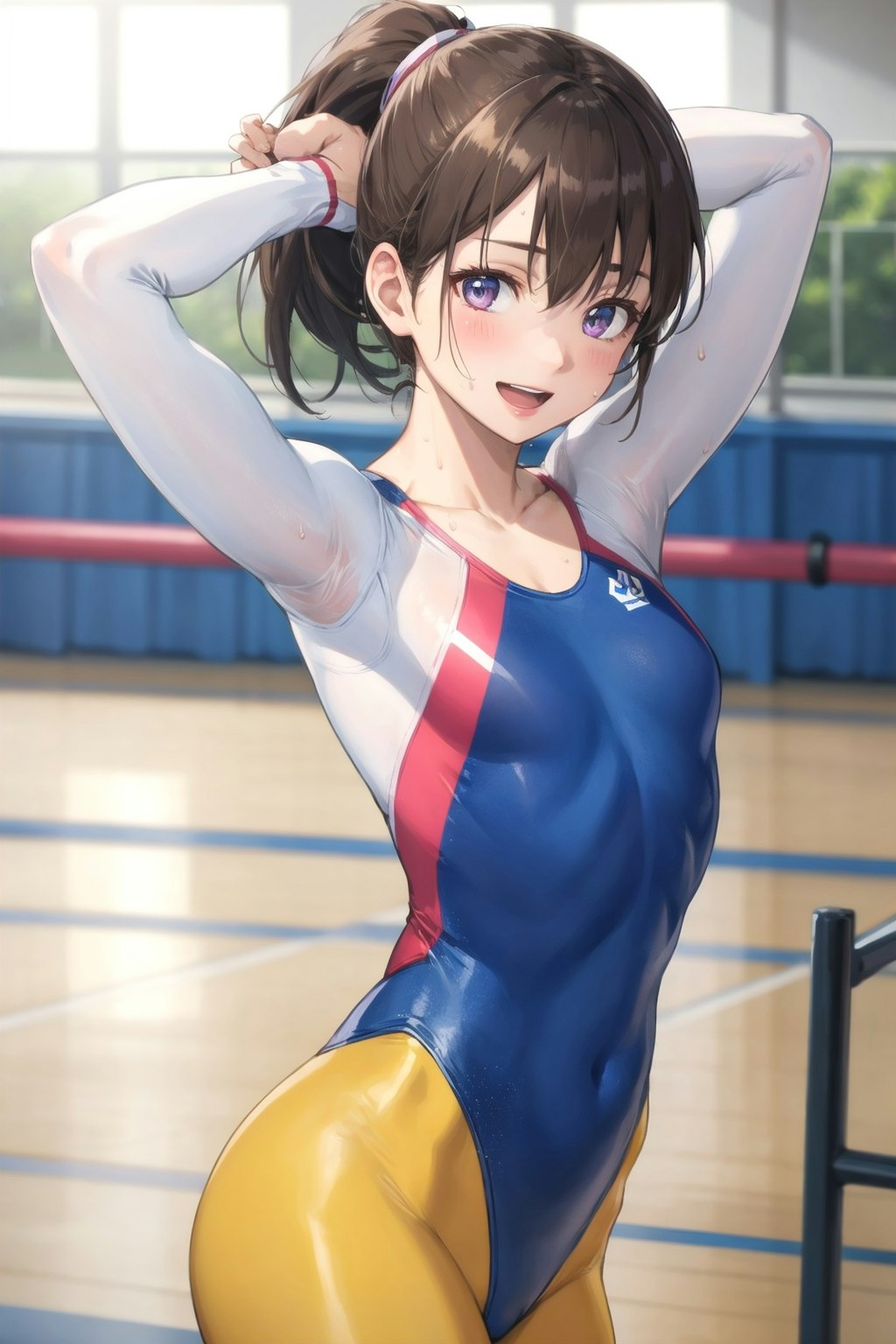 Cute gymnast