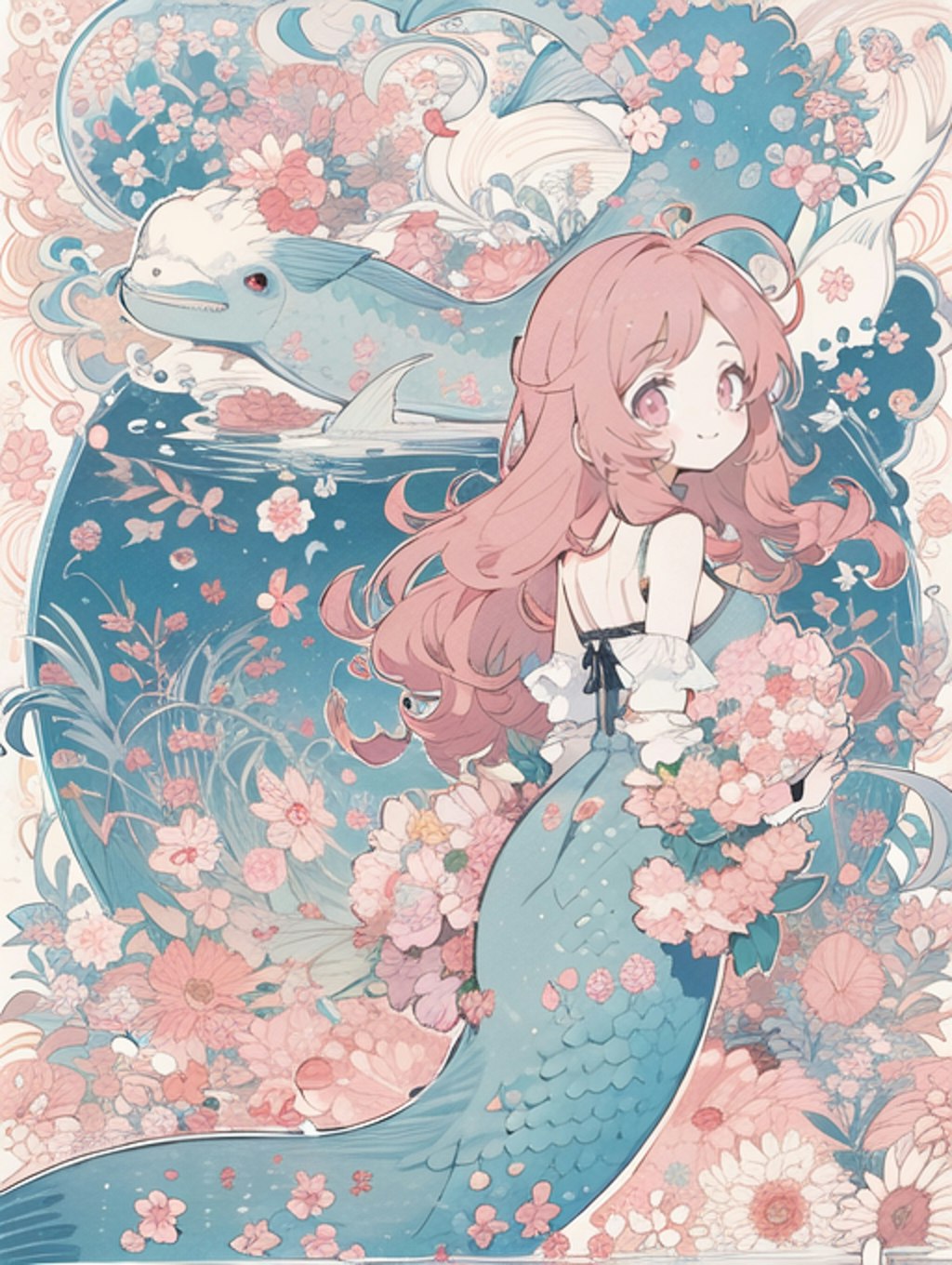 pastel mermaid