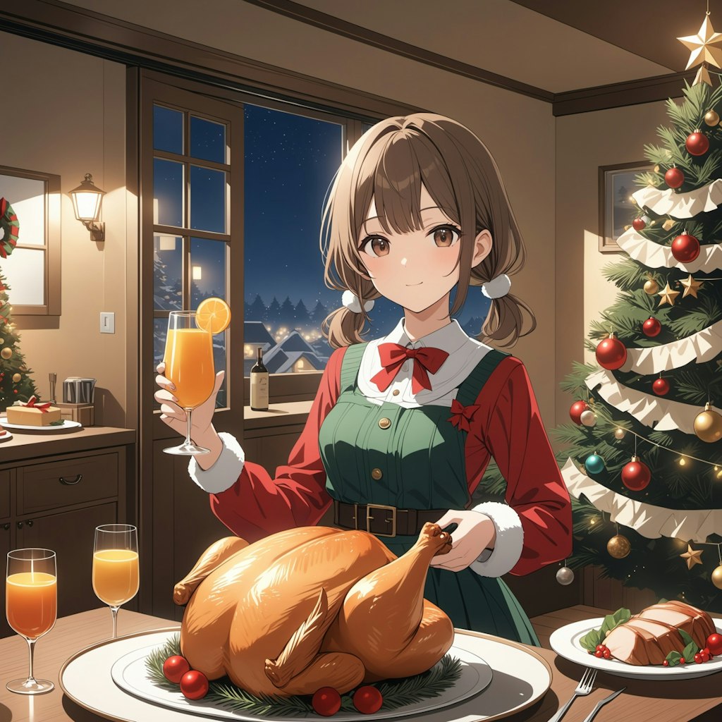 どうみてもクリスマスパーティな忘年会