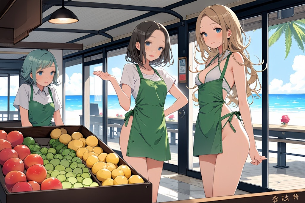リゾートスーパーちちぷい　客と店員