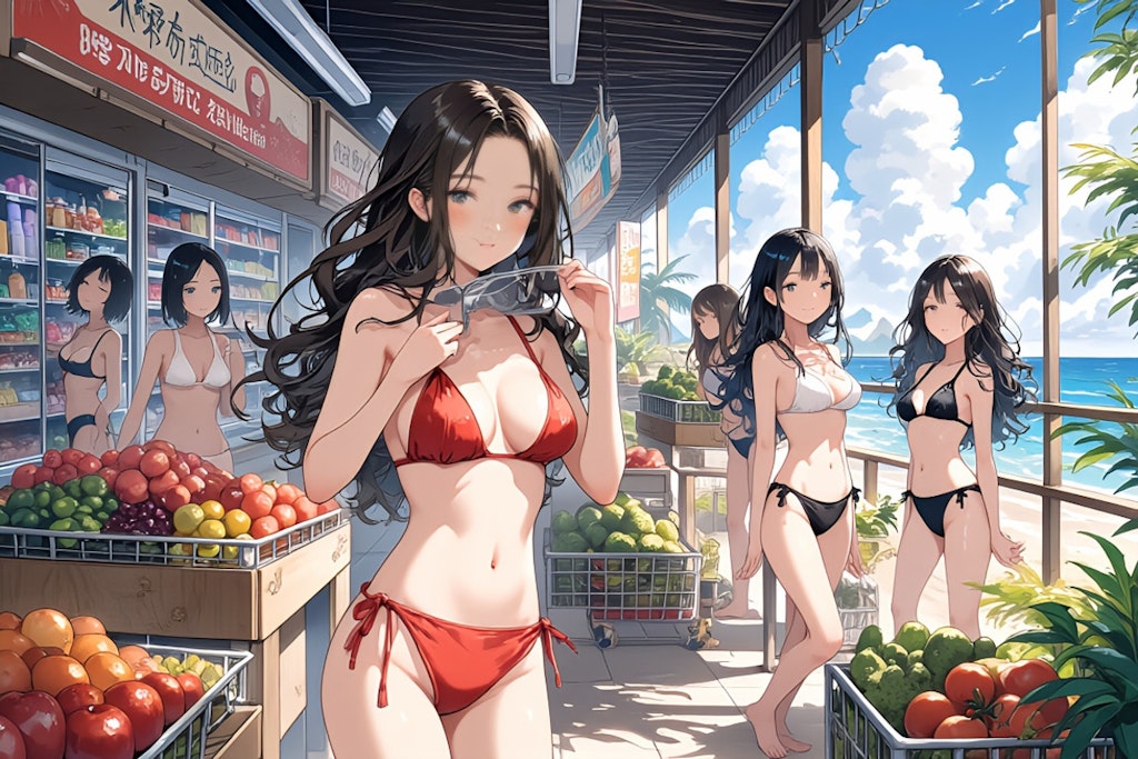 リゾートスーパーちちぷい　客と店員