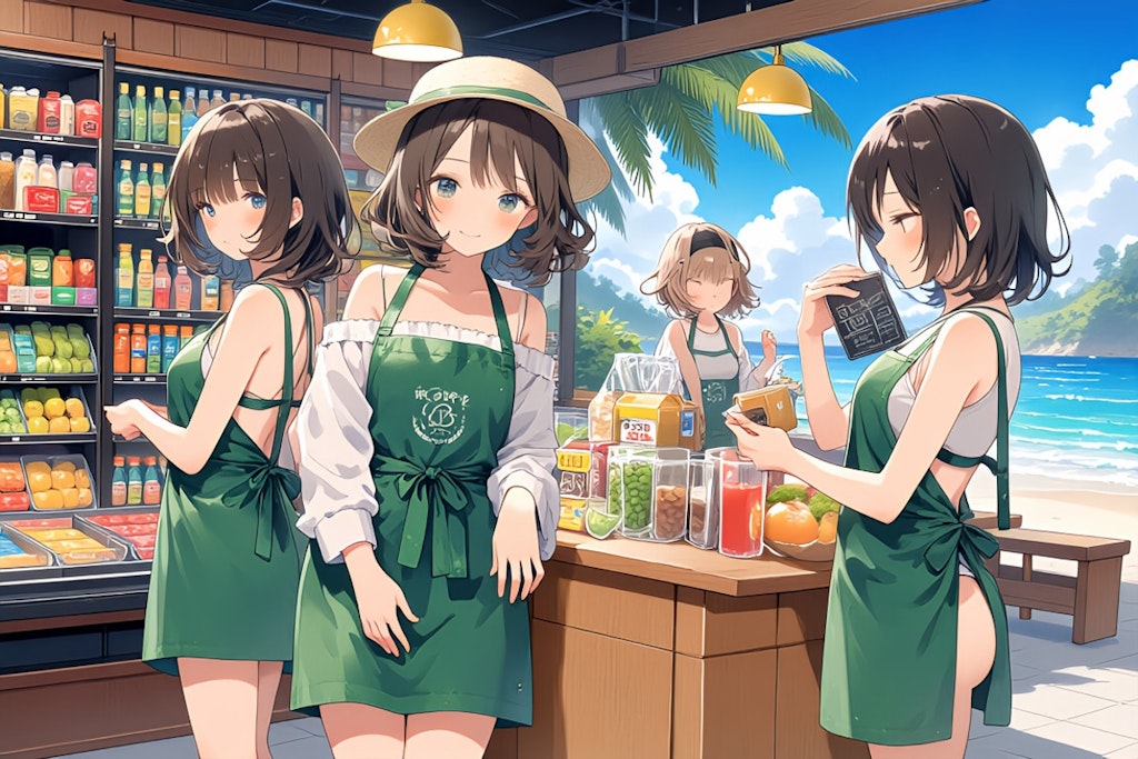 リゾートスーパーちちぷい　客と店員