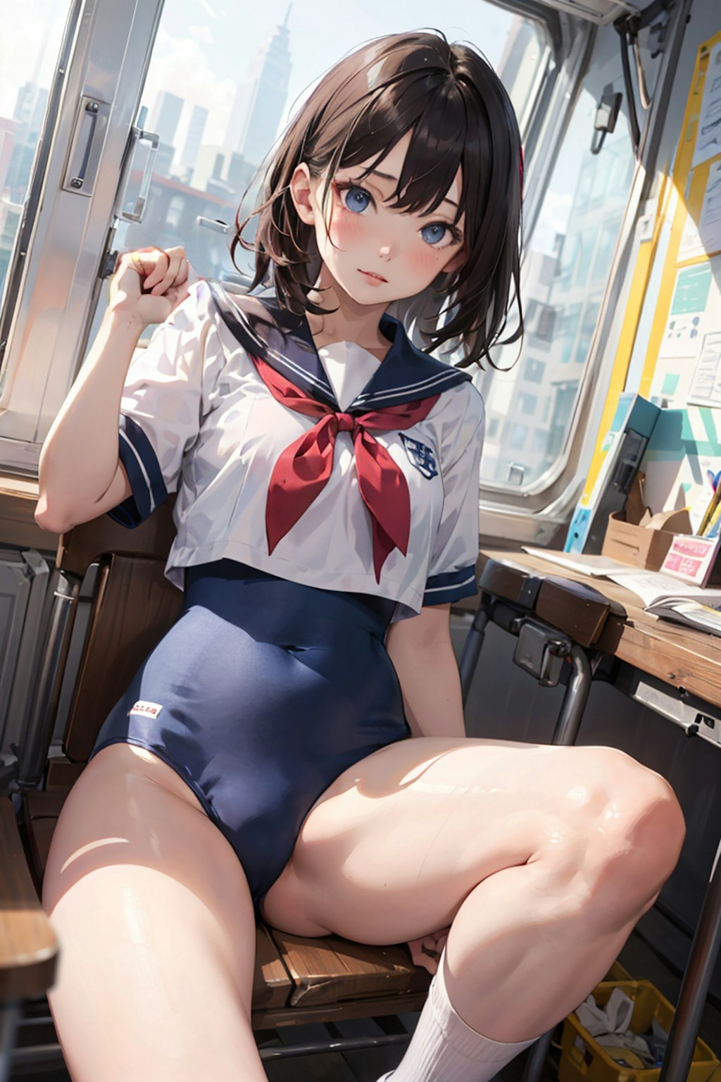 セーラー服と水着