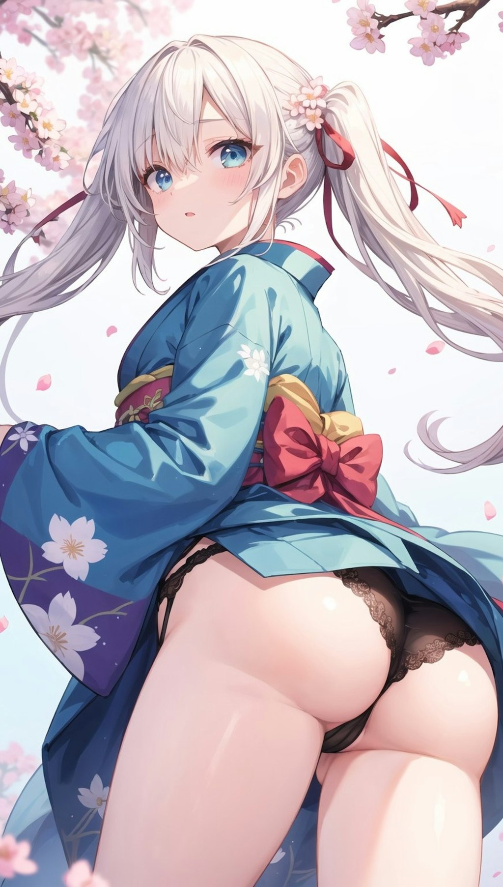 着物パンチラ