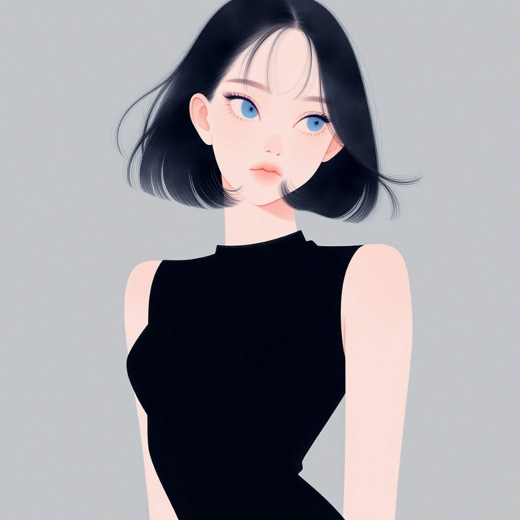 ノースリーブの女性