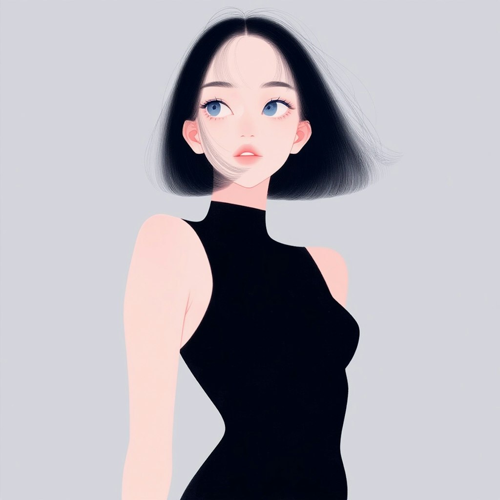 ノースリーブの女性
