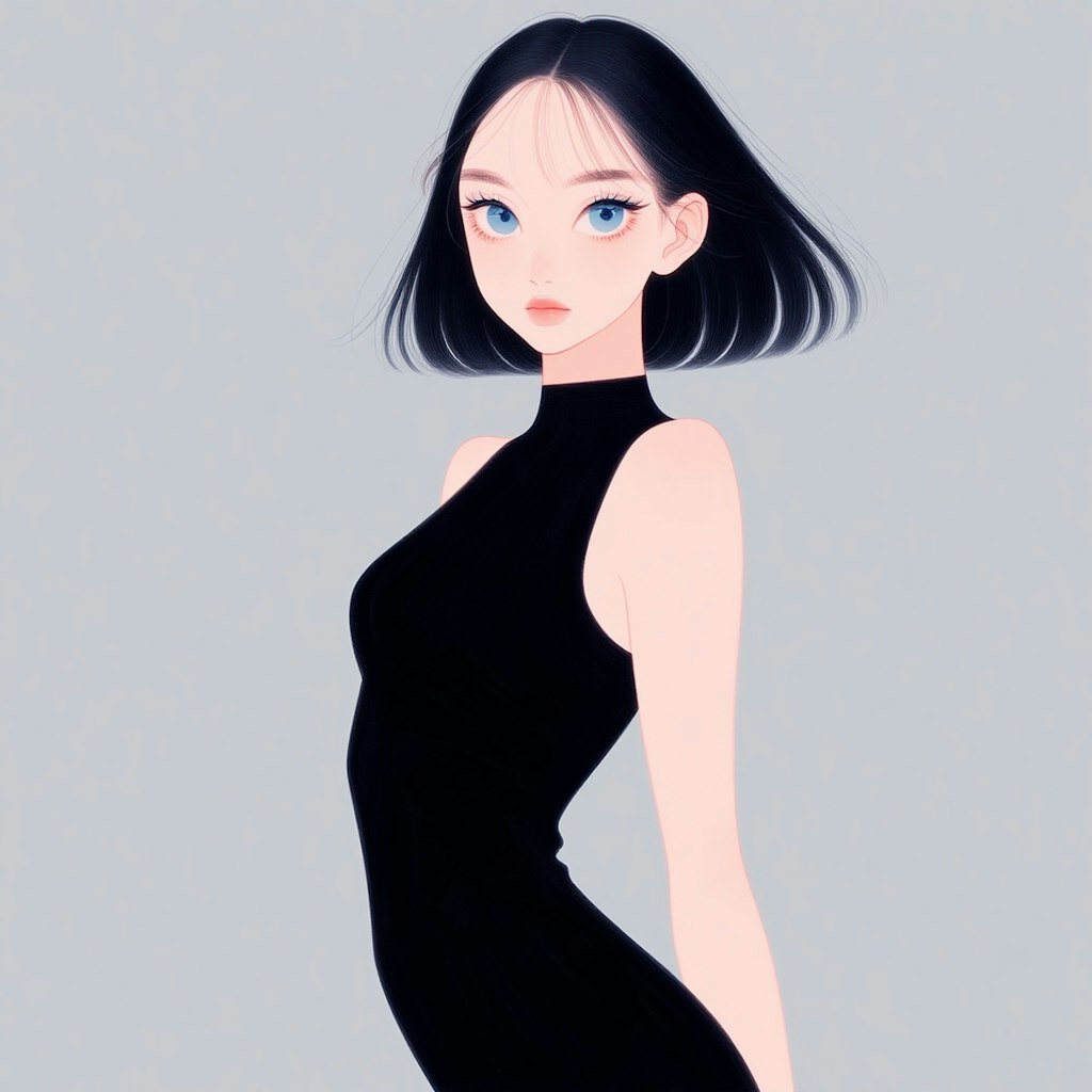 ノースリーブの女性