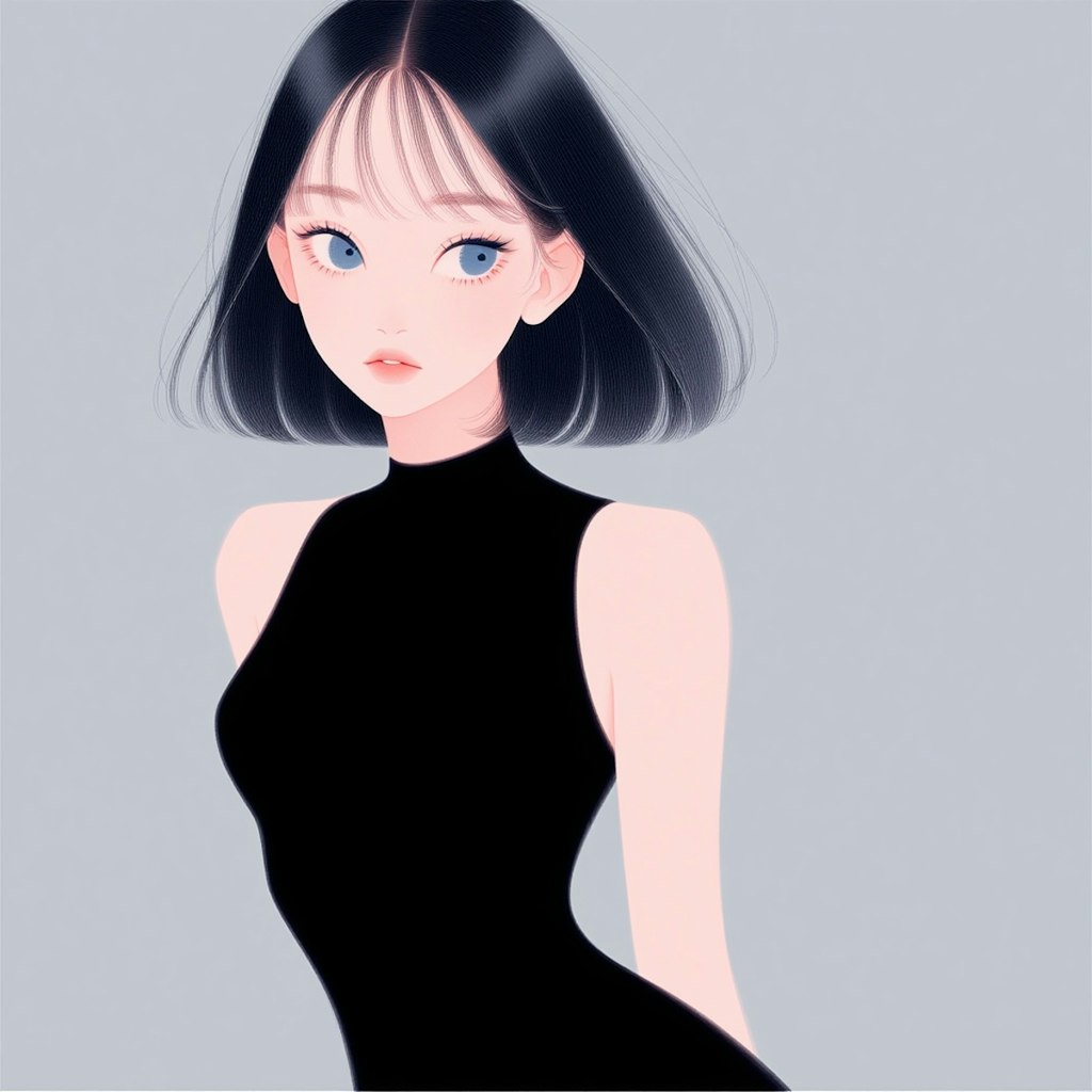 ノースリーブの女性