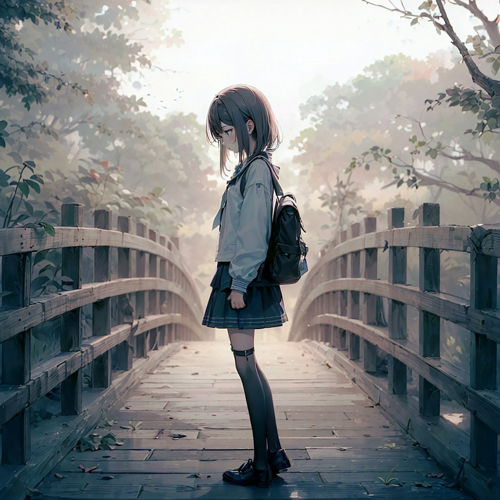木の橋と少女19