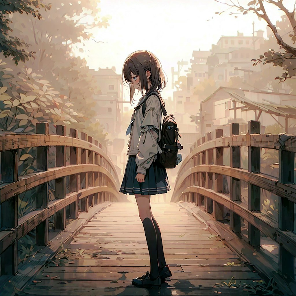 木の橋と少女19