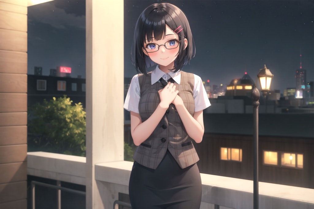 何か言いたげなめがねちゃん👓✨