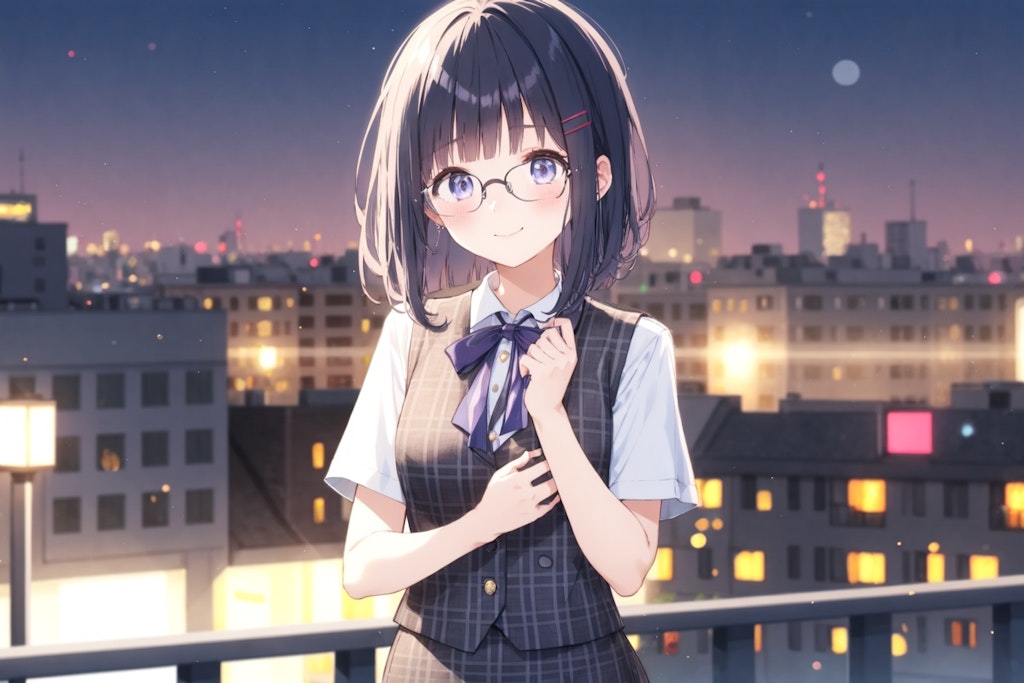 何か言いたげなめがねちゃん👓✨