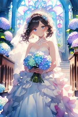 紫陽花の花嫁