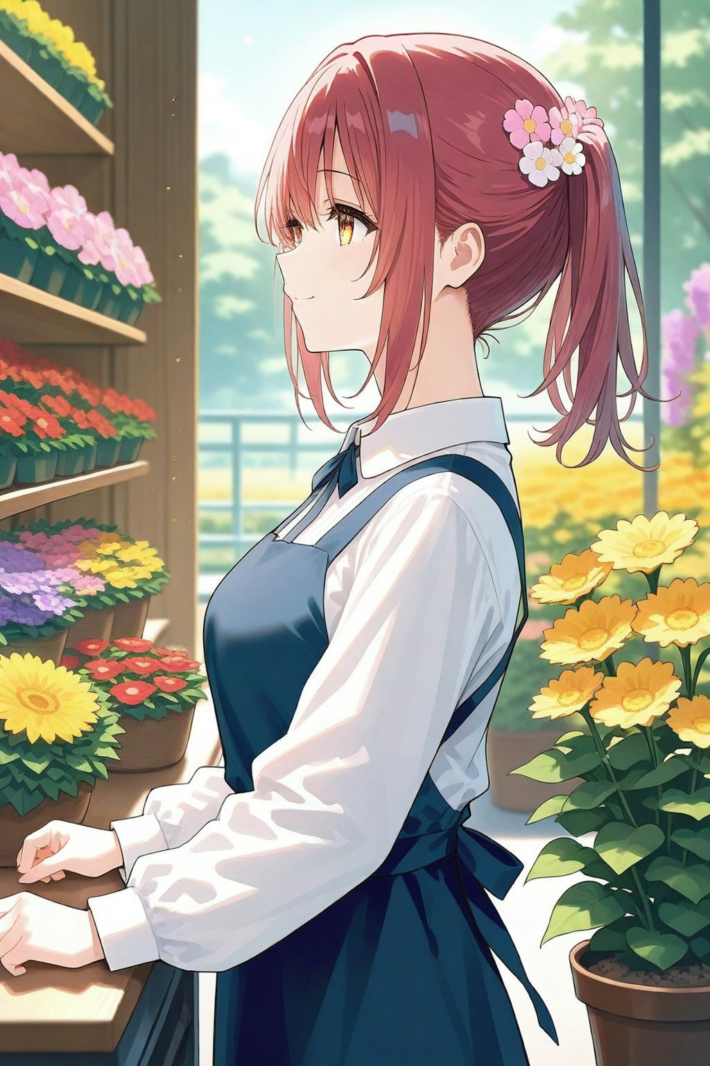 花屋のお姉さん