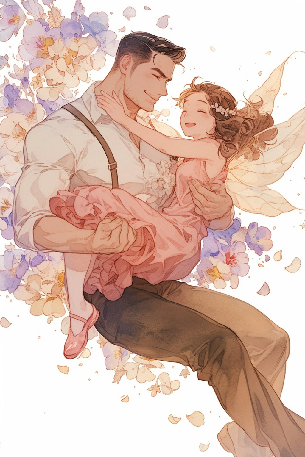 花と妖精と男