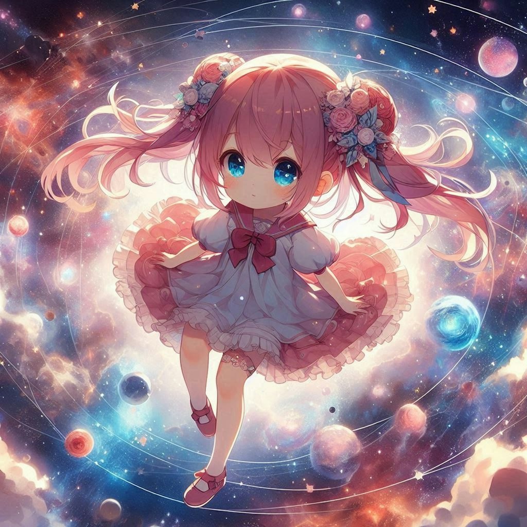 [3枚] 「宇宙のはじっこってどうなってるのかしら。もしかして永遠に終わりはないのか、それともループしてるのか。これを考えていると暇な時間は吹っ飛んじゃって夜も眠れなくなっちゃう！」