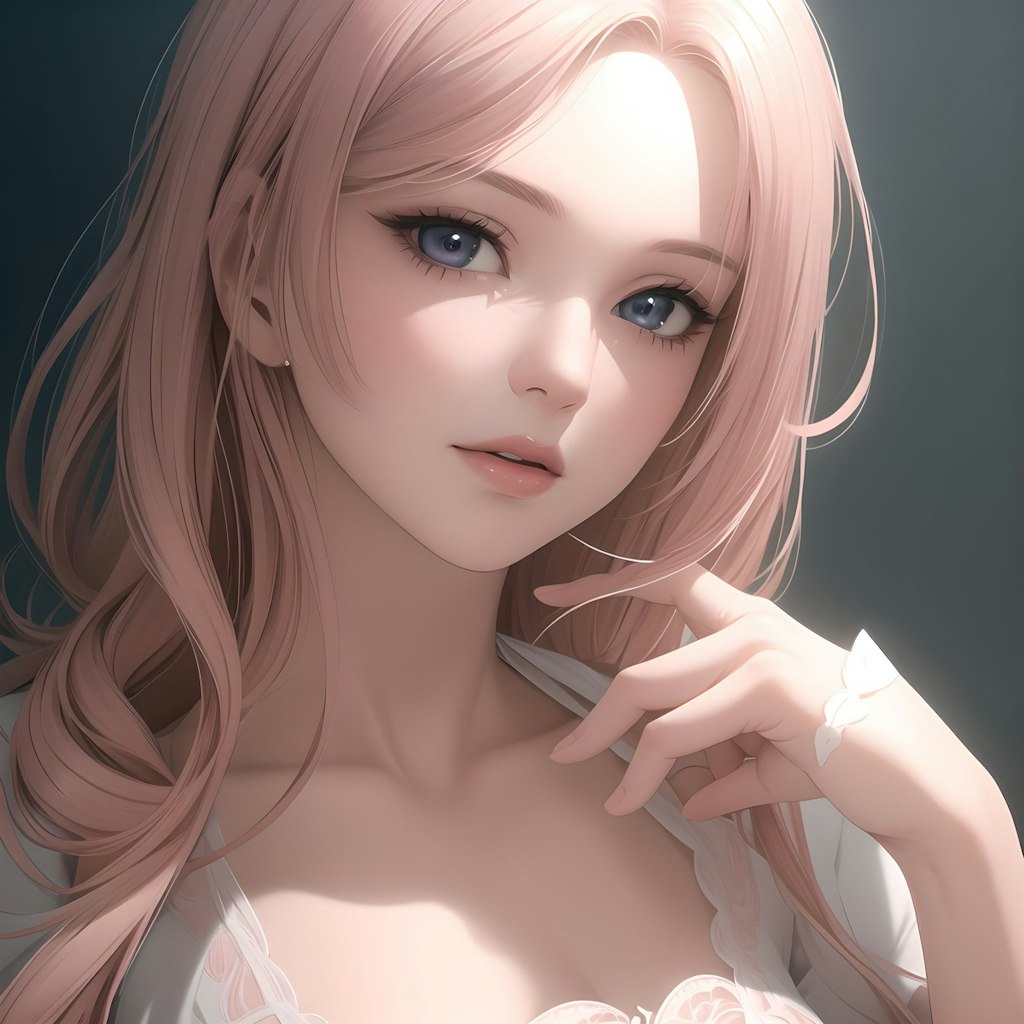 桜色の髪の乙女
