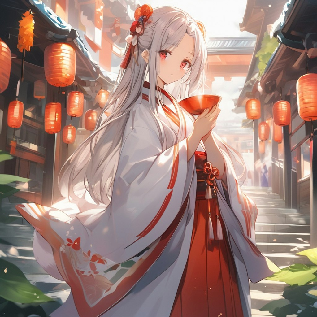 神社と巫女