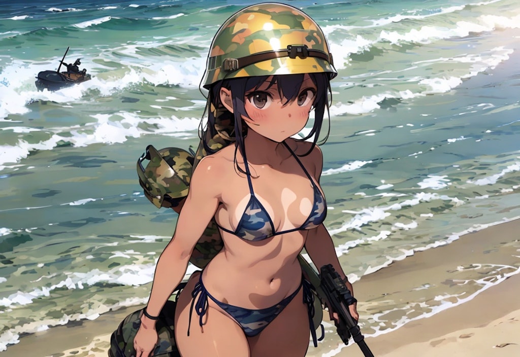 夏季砂浜用軍服