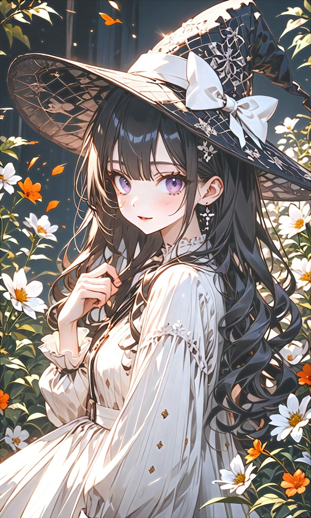 黒髪, Witch Hat & Garden