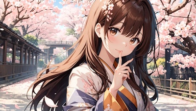 桜　和服