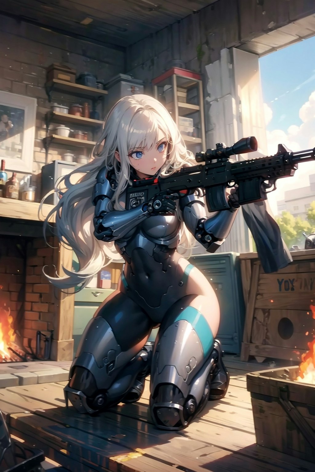 ゼロイン調整中