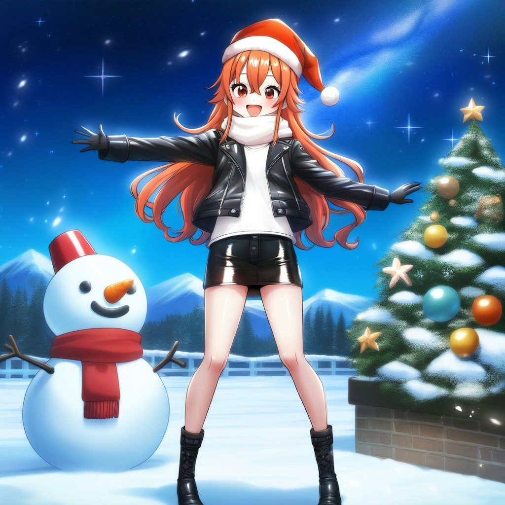 ららちゃんと雪だるまの雪国クリスマス