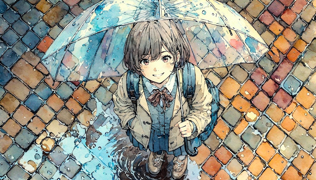 水たまりと少女29