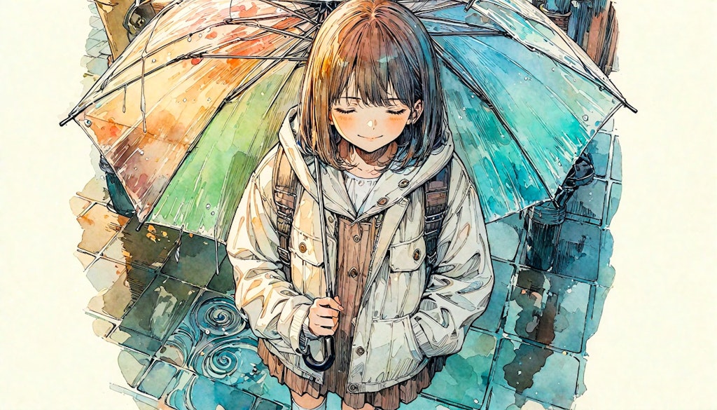 水たまりと少女29