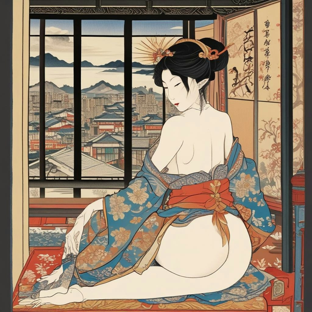 浮世絵の女性