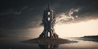 ファンタジー世界の風景　『塔』
