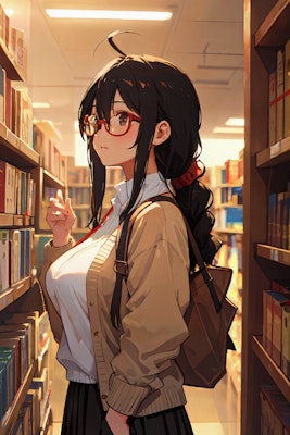図書室の田中さん