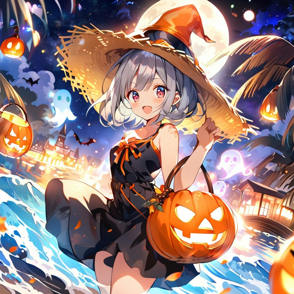 ハロウィンでの海