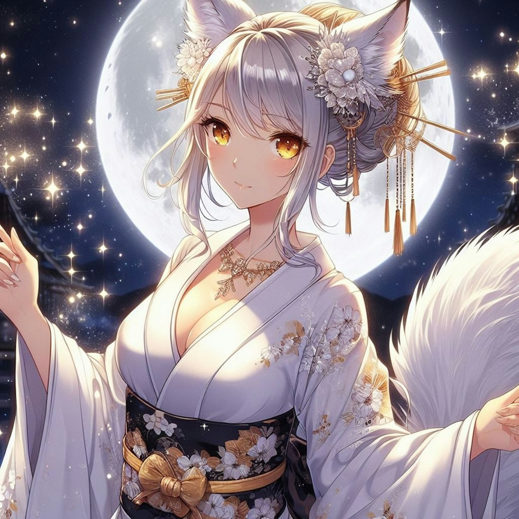 気高き月下の白狼姫