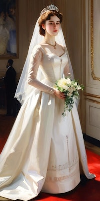 ヴィクトリア女王のウェディングドレス