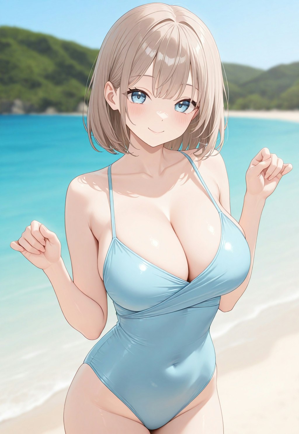 438（水色の水着）