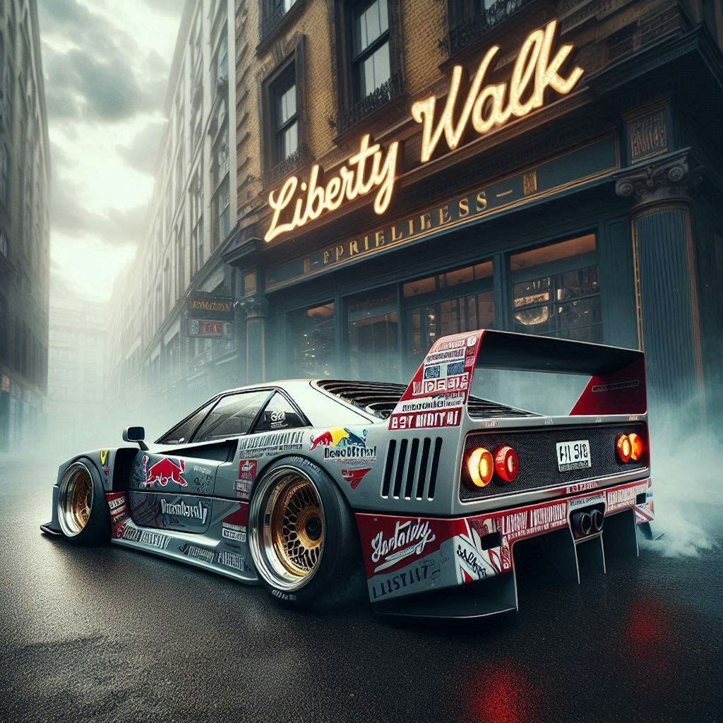 リバティーウォークフェラーリF40のドリ車