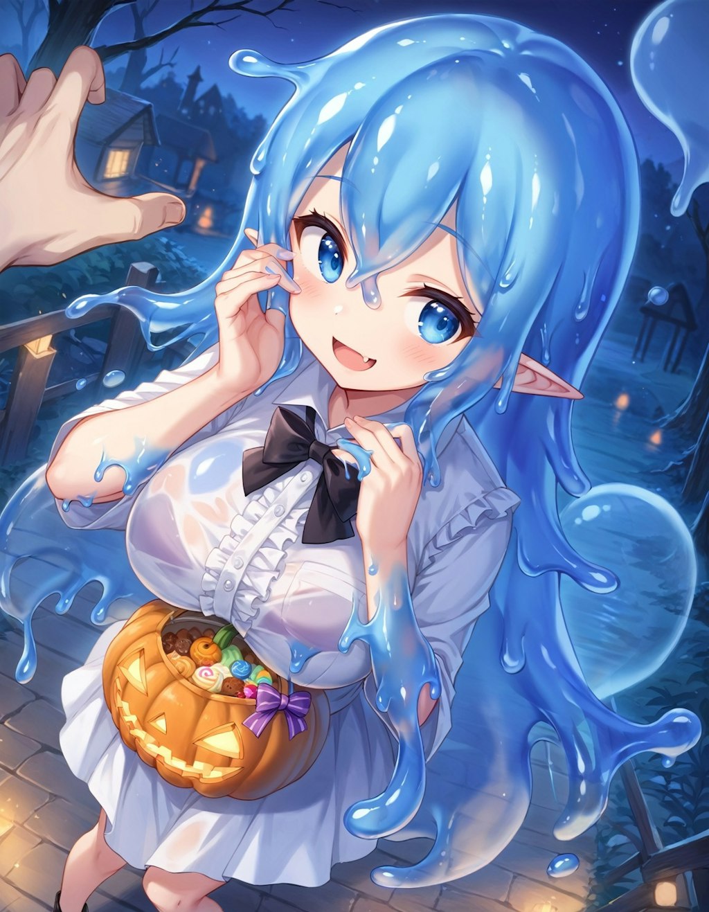 青緑スライムのハロウィン