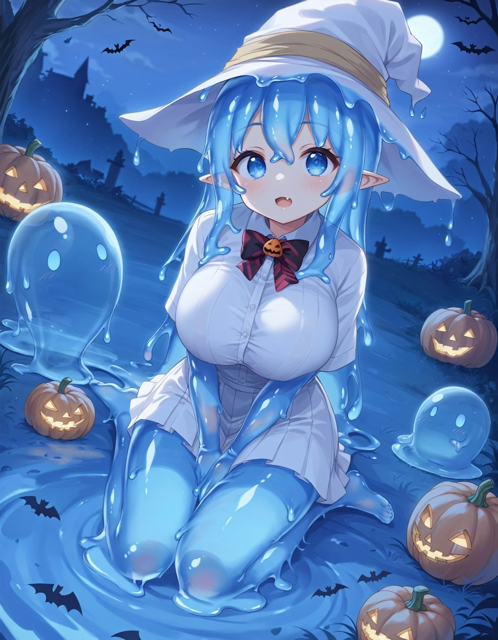 青緑スライムのハロウィン