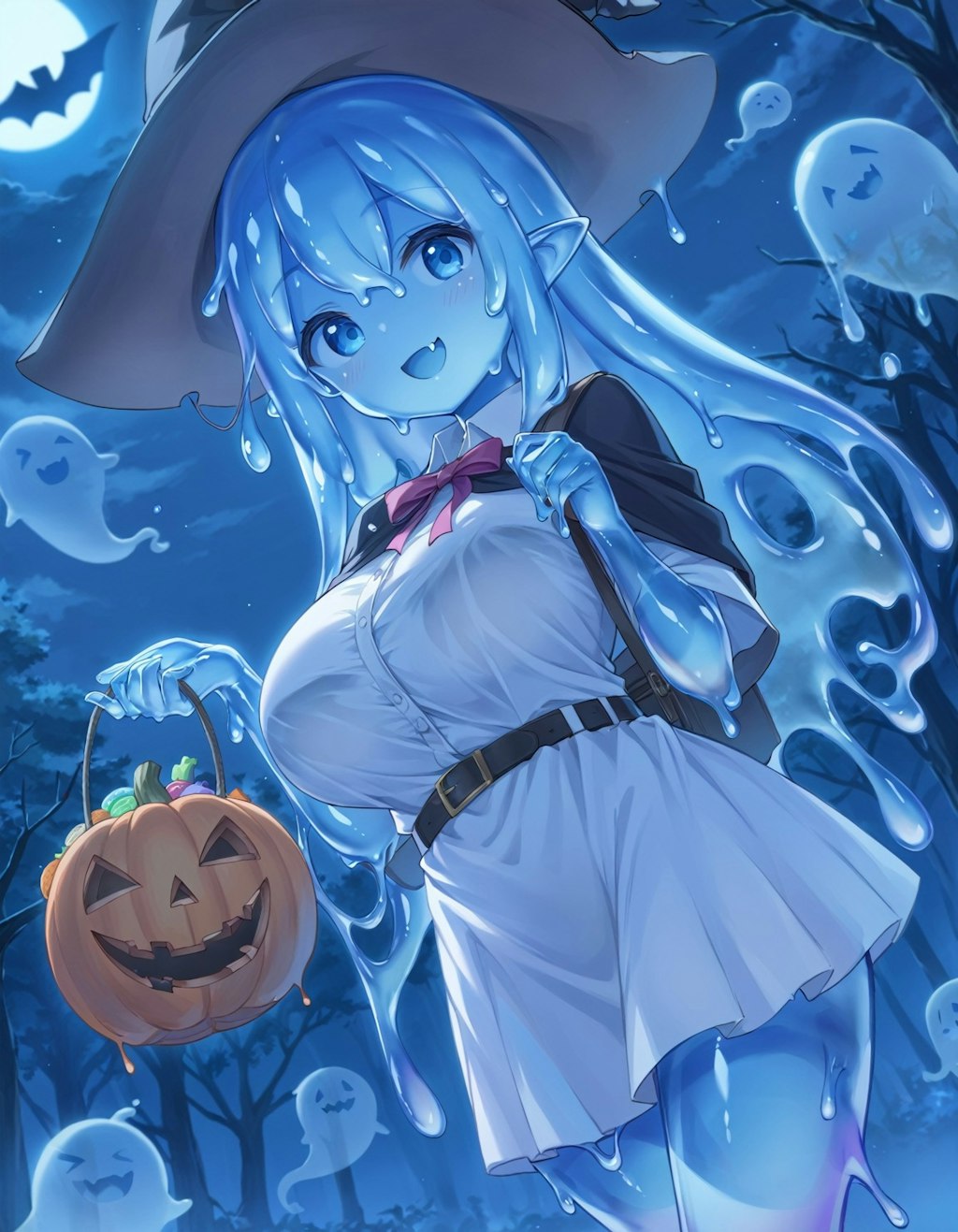 青緑スライムのハロウィン