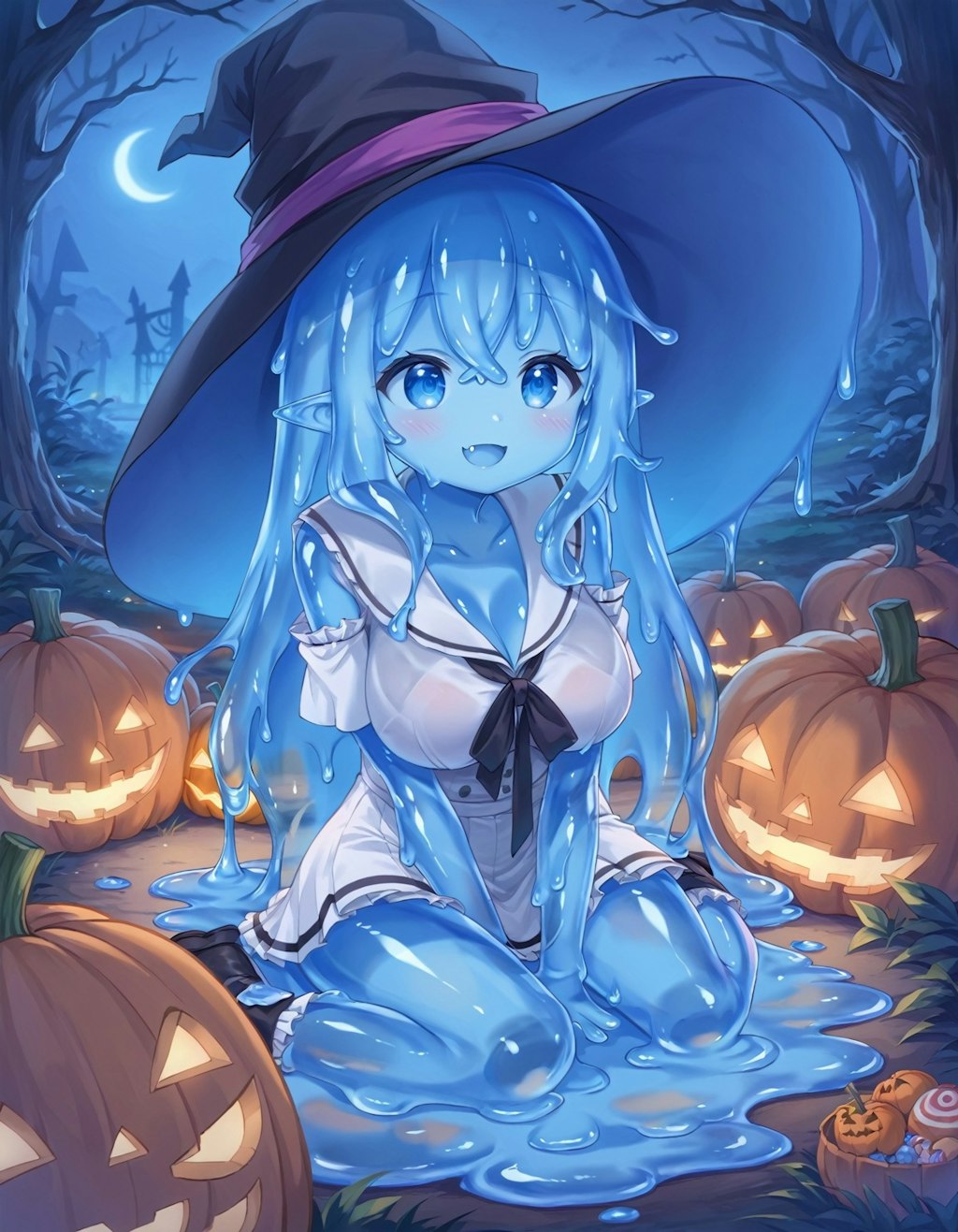 青緑スライムのハロウィン