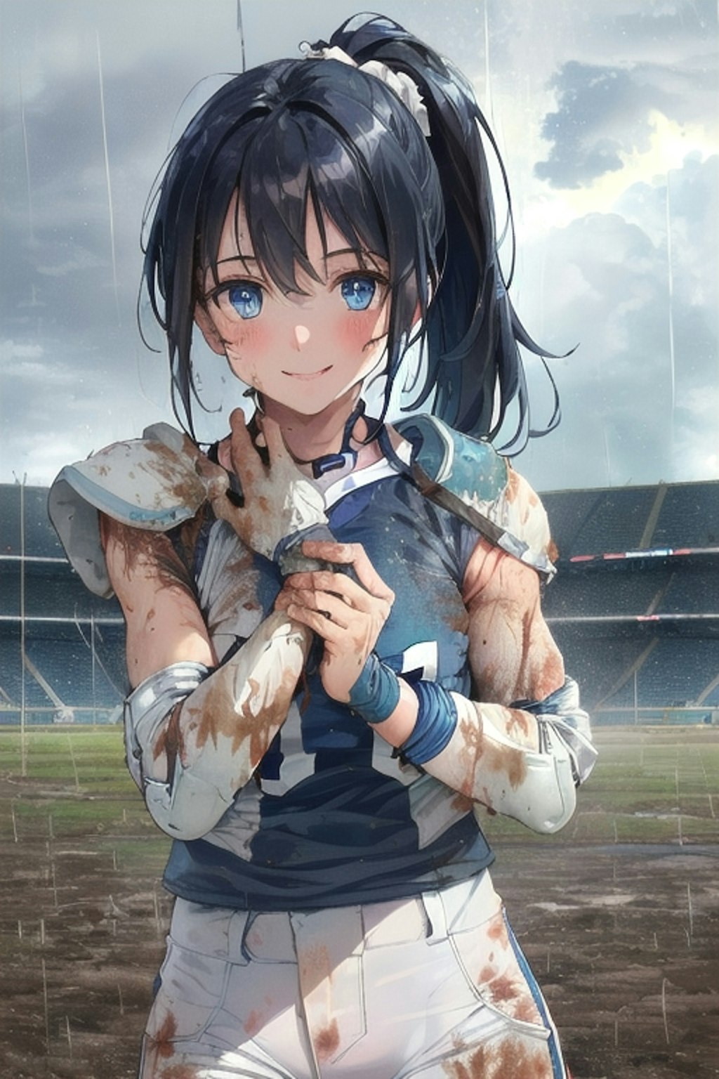 🏈泥まみれの女子アメフト 57