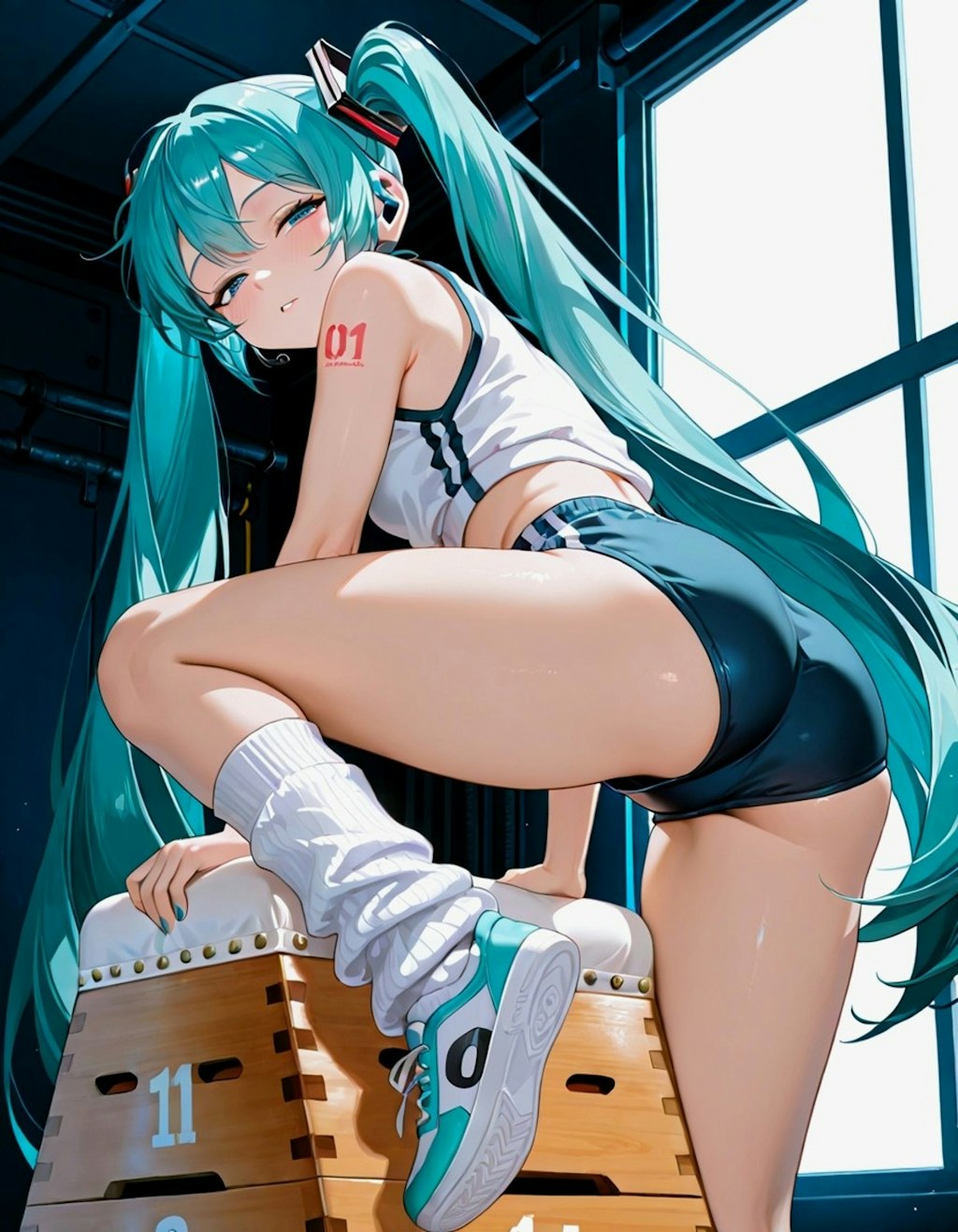 ジト目ブルマの初音さん