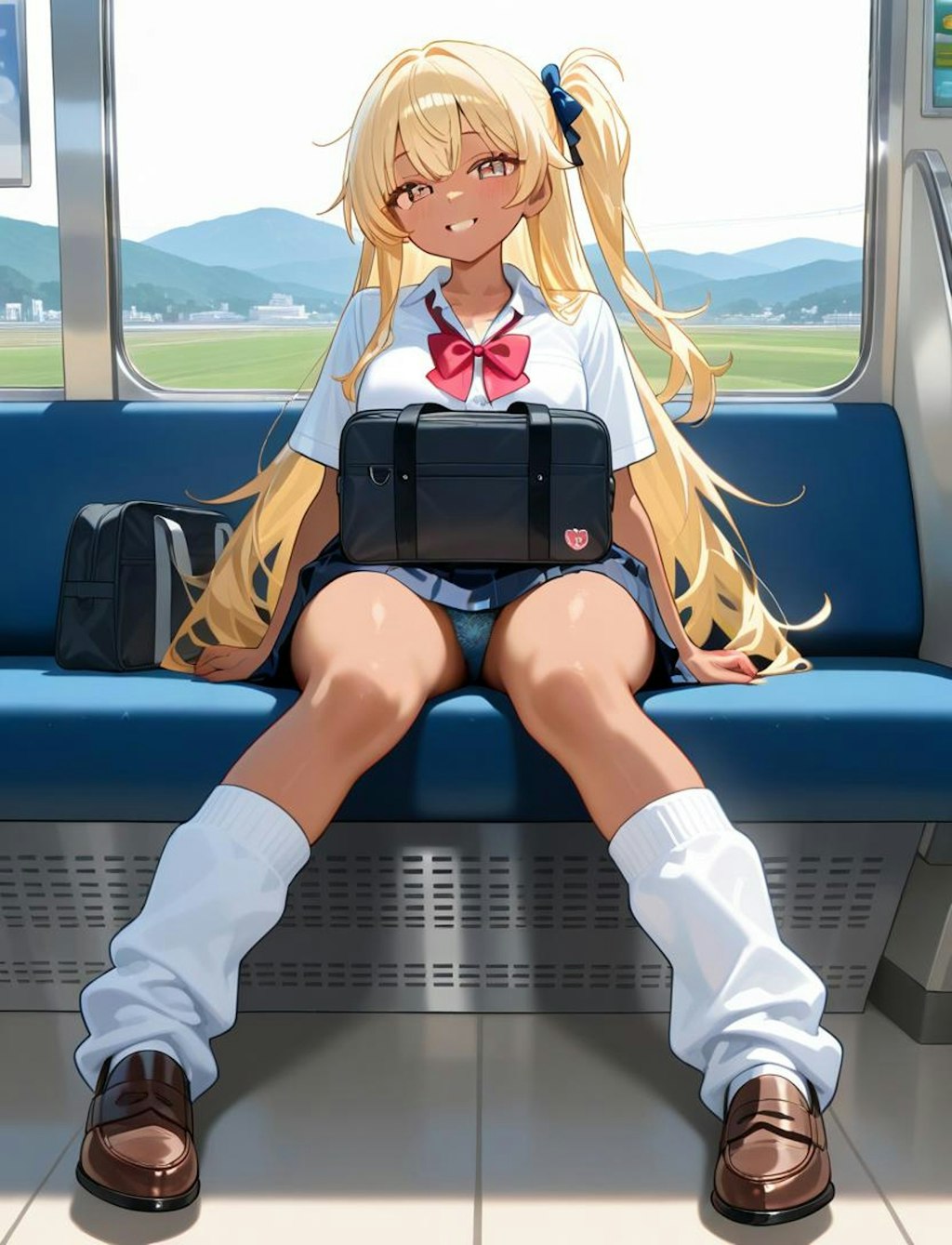 挑発的に見せくるJK.再び。