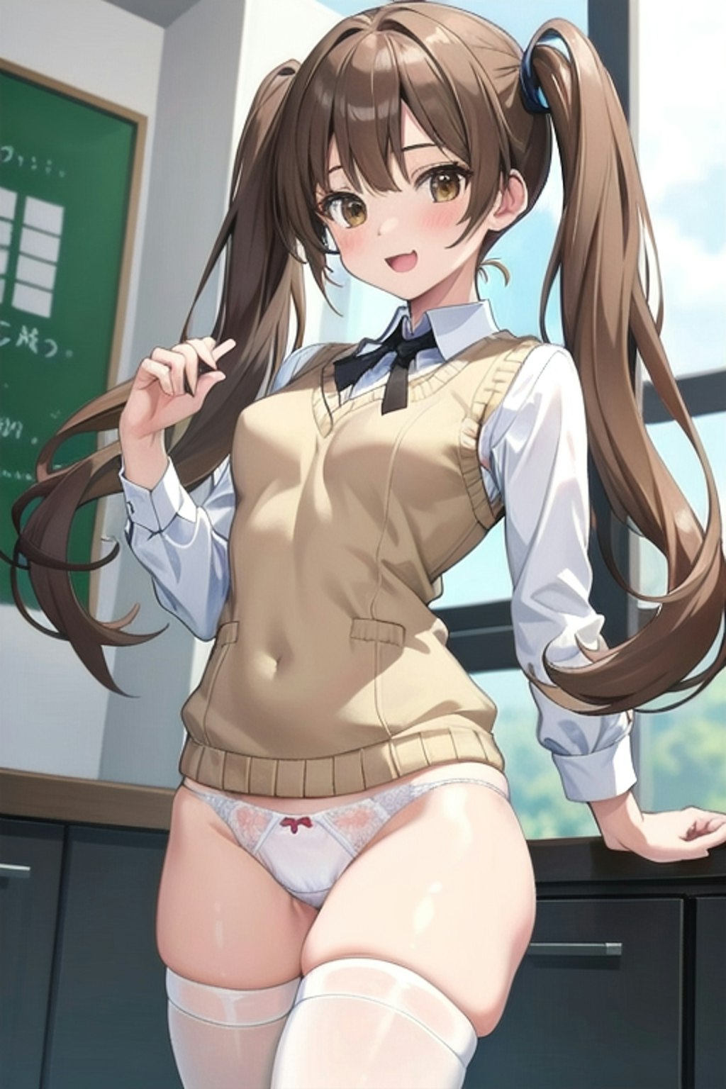 School twintails girl