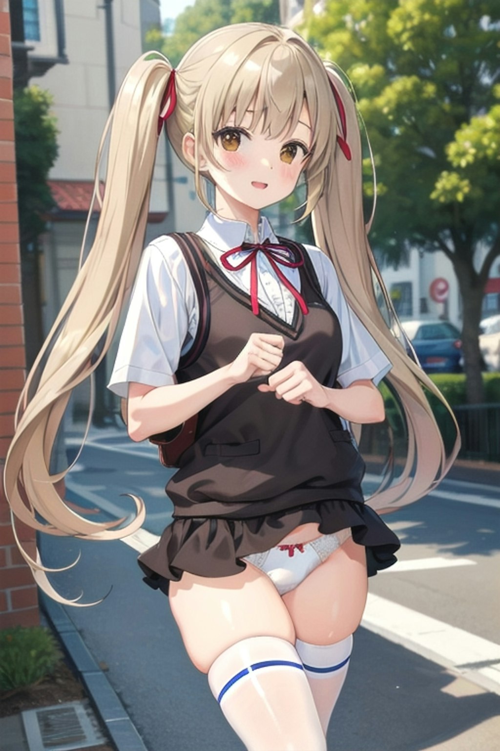 School twintails girl