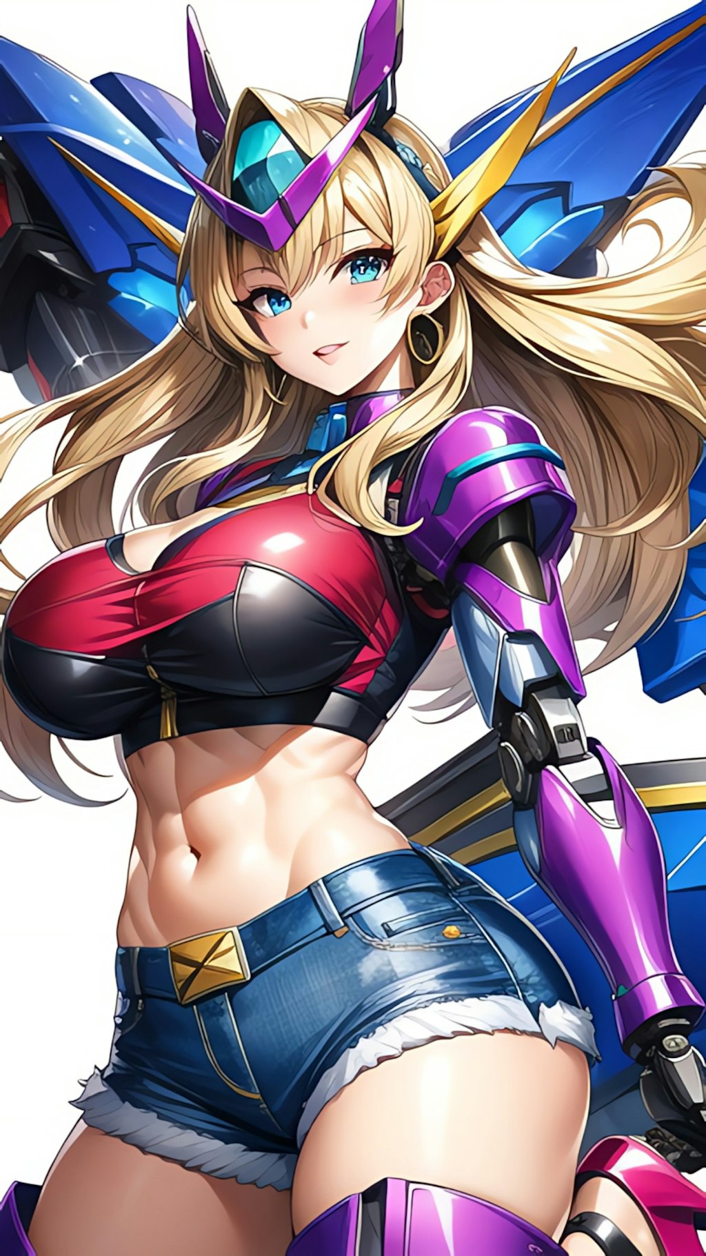 Mecha tawaqux crop top ukankiwa