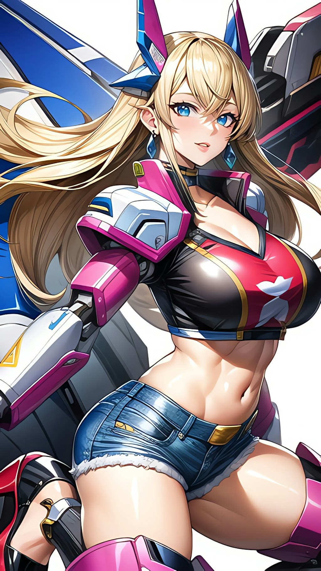 Mecha tawaqux crop top ukankiwa